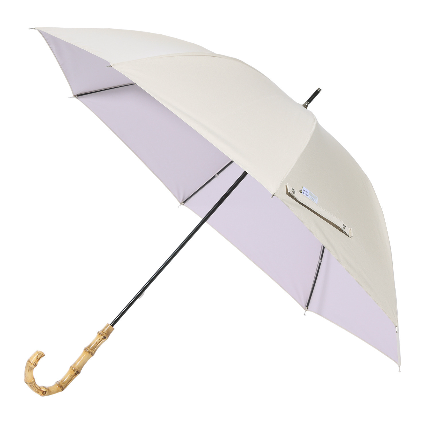 かわいい雑貨屋さん グロリア ＵＶカット 晴雨兼用 バンブーハンドル バイカラーデザイン 長傘