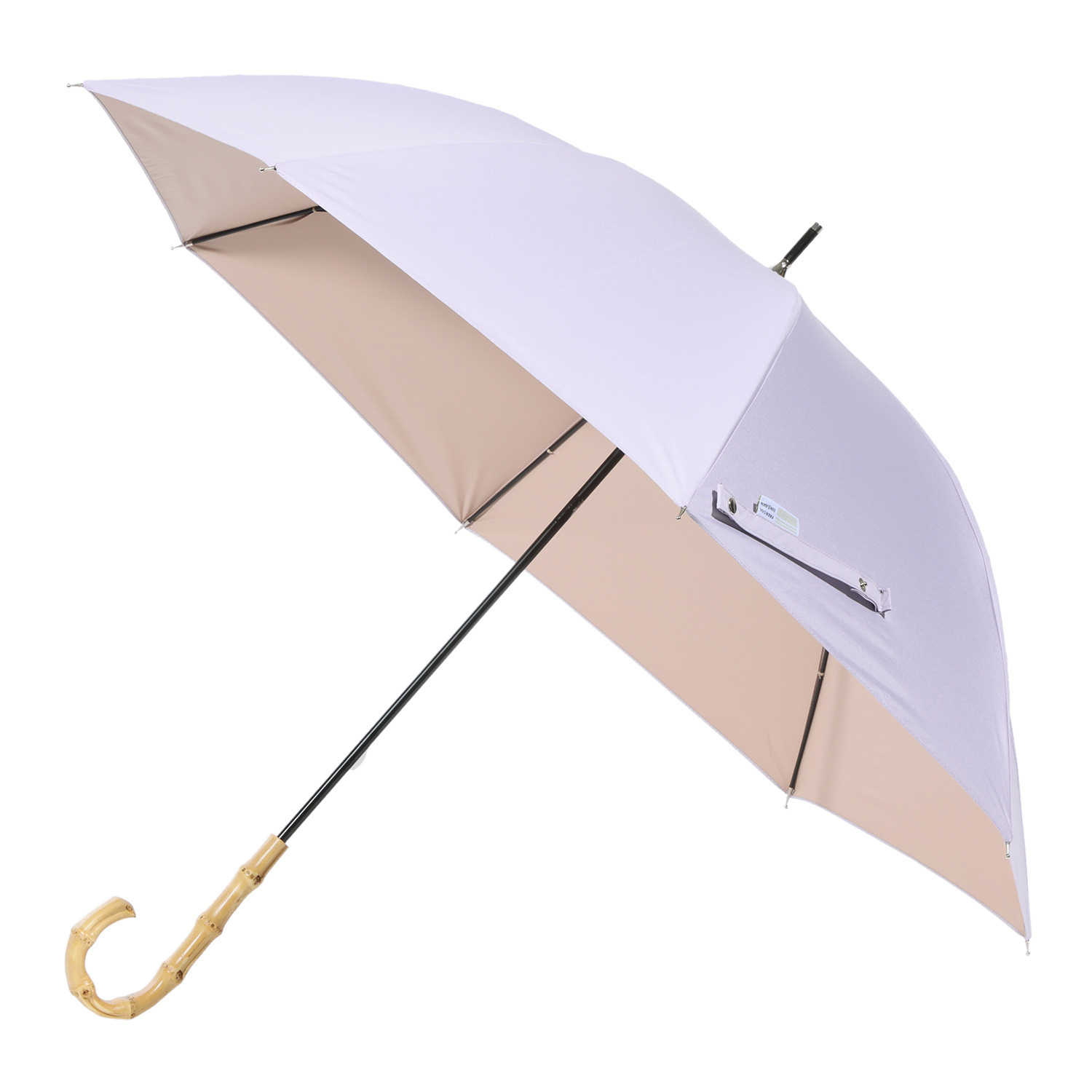 かわいい雑貨屋さん グロリア ＵＶカット 晴雨兼用 バンブーハンドル バイカラーデザイン 長傘