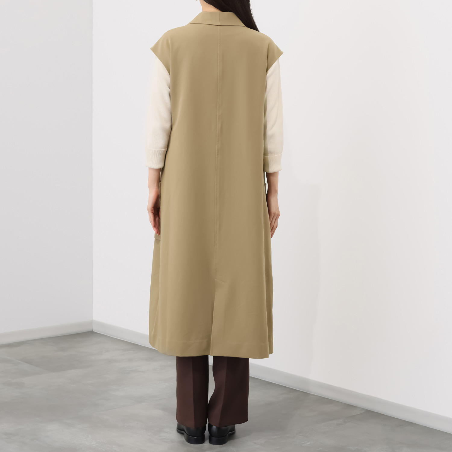 シック　バイ　ネイチャー ラップデザイン Ｉラインシルエット ジレワンピース