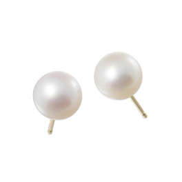 ジュペレ １０Ｋ 国産アコヤパール スタッドピアス