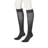 メディカルステイフィット 段階式着圧１４０デニール 綿混ハイソックス 同色２足セット 