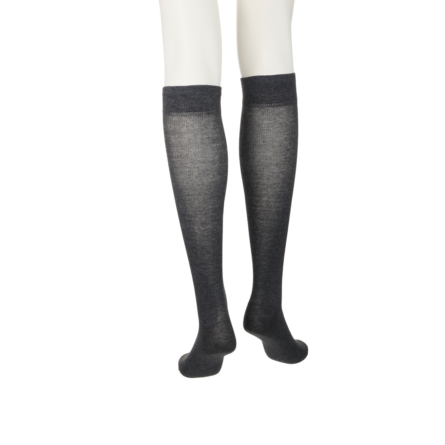 メディカルステイフィット 段階式着圧１４０デニール 綿混ハイソックス 同色２足セット 