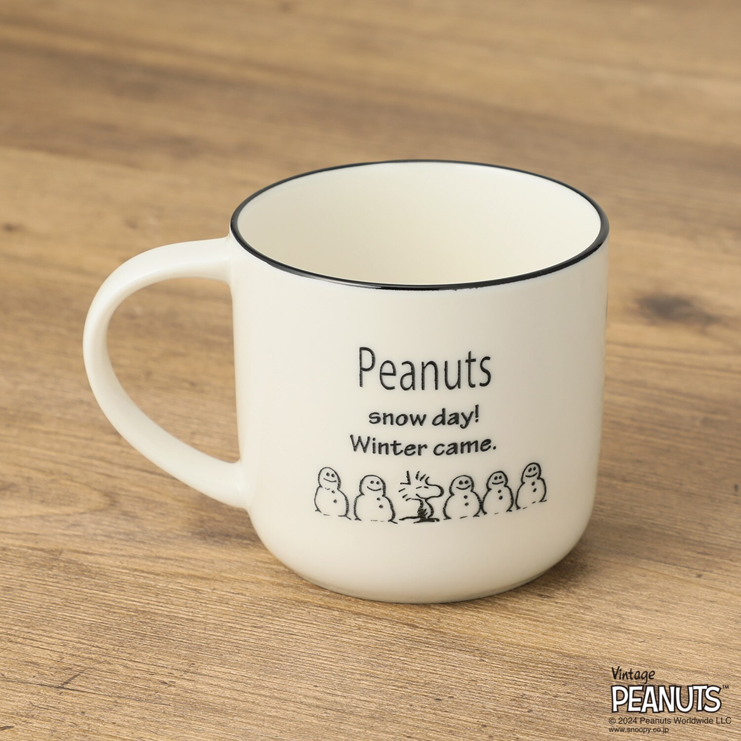 スヌーピー 木製コースター付マグ ＜約３５０ｍｌ＞
