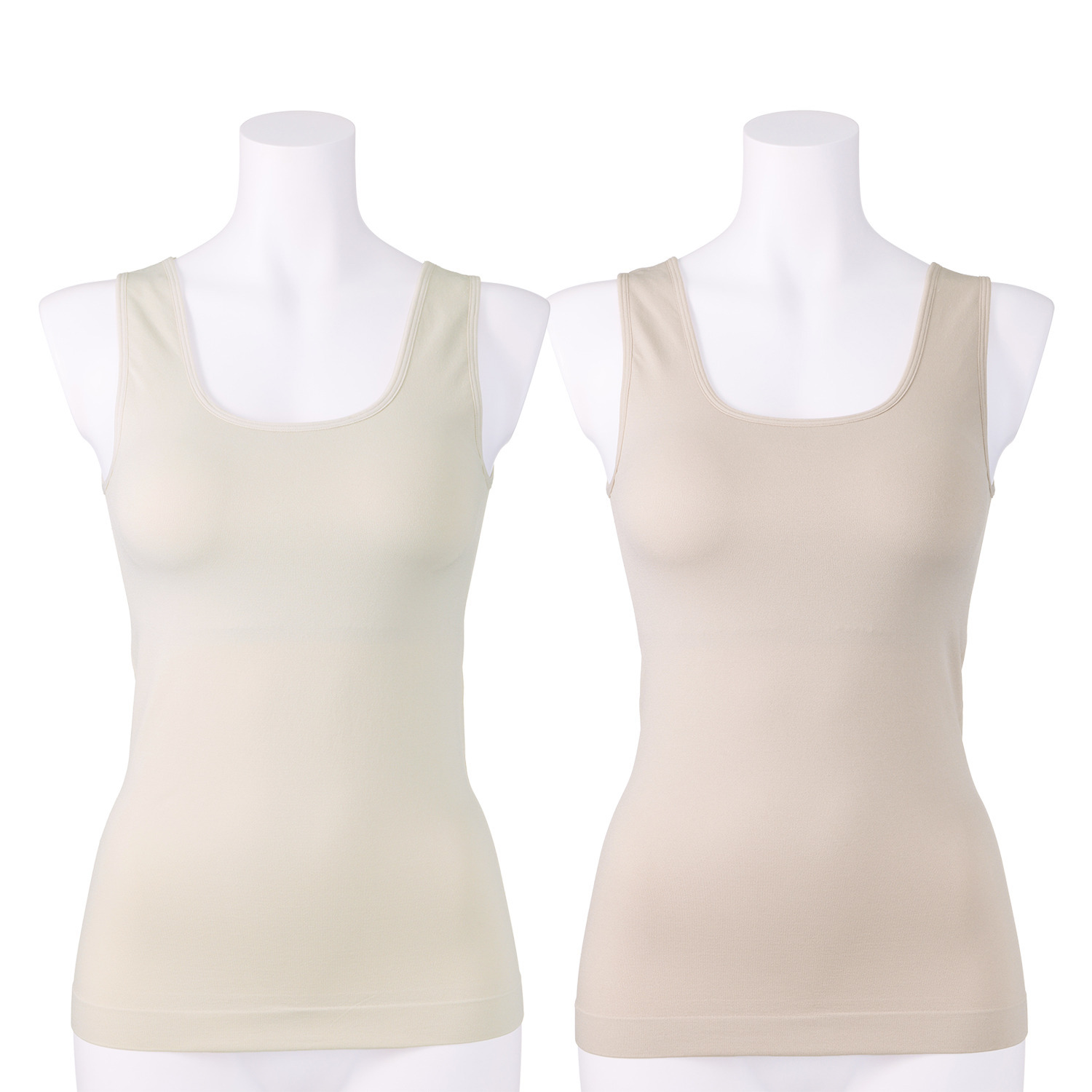 美人工房 しなやかフィット カップ付タンクトップ ２枚セット