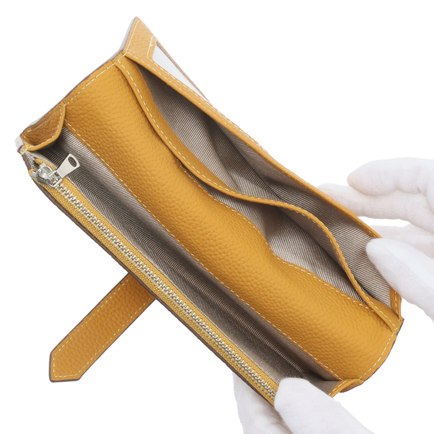 モーヴ 牛革 馬蹄モティーフ 長財布