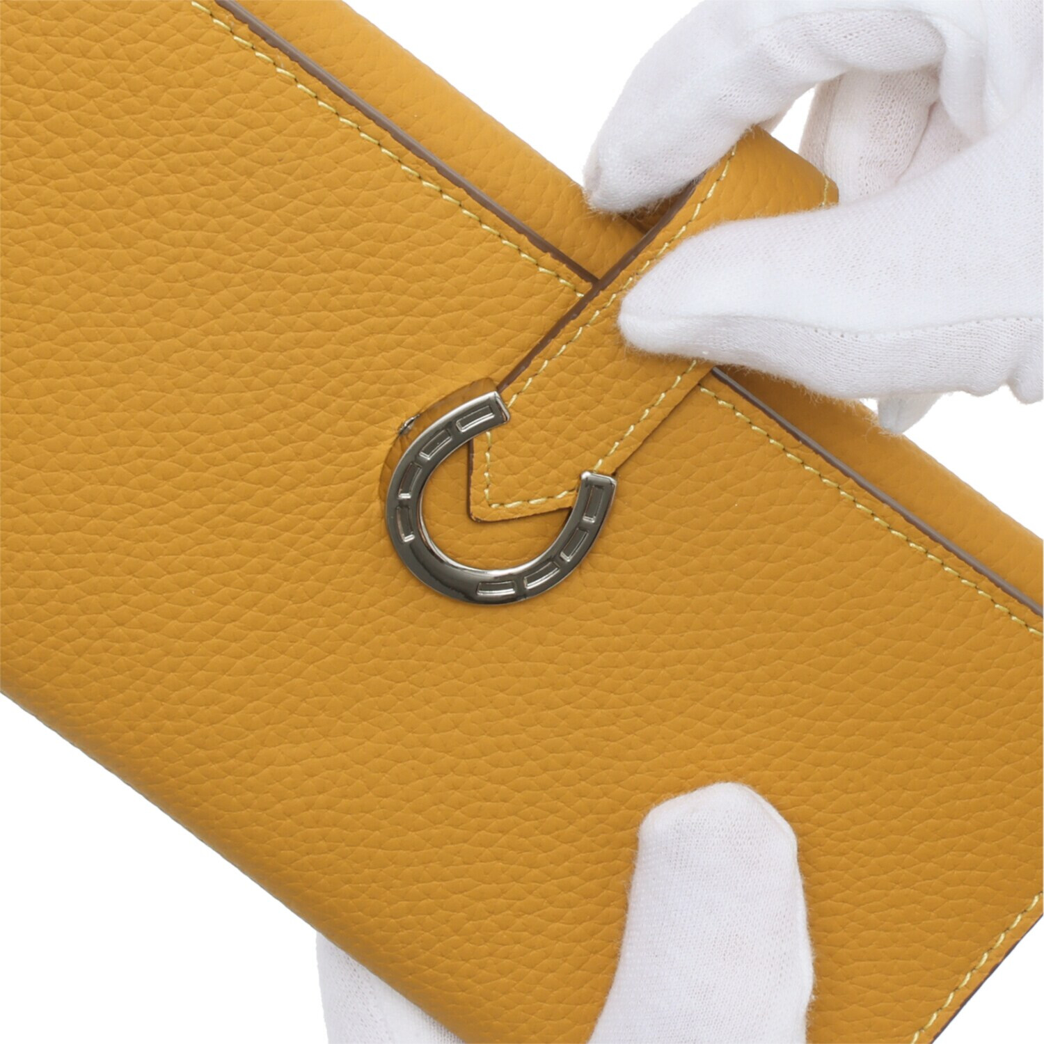 モーヴ 牛革 馬蹄モティーフ 長財布