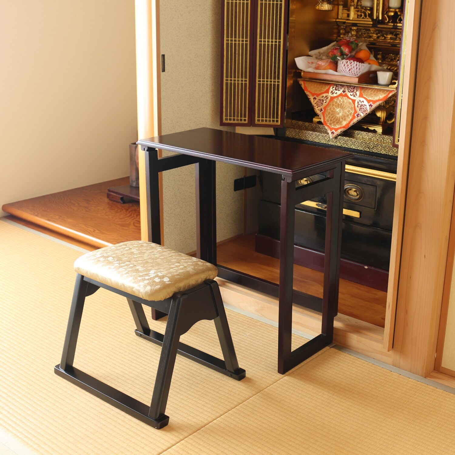 スタッキングできる 仏壇前椅子