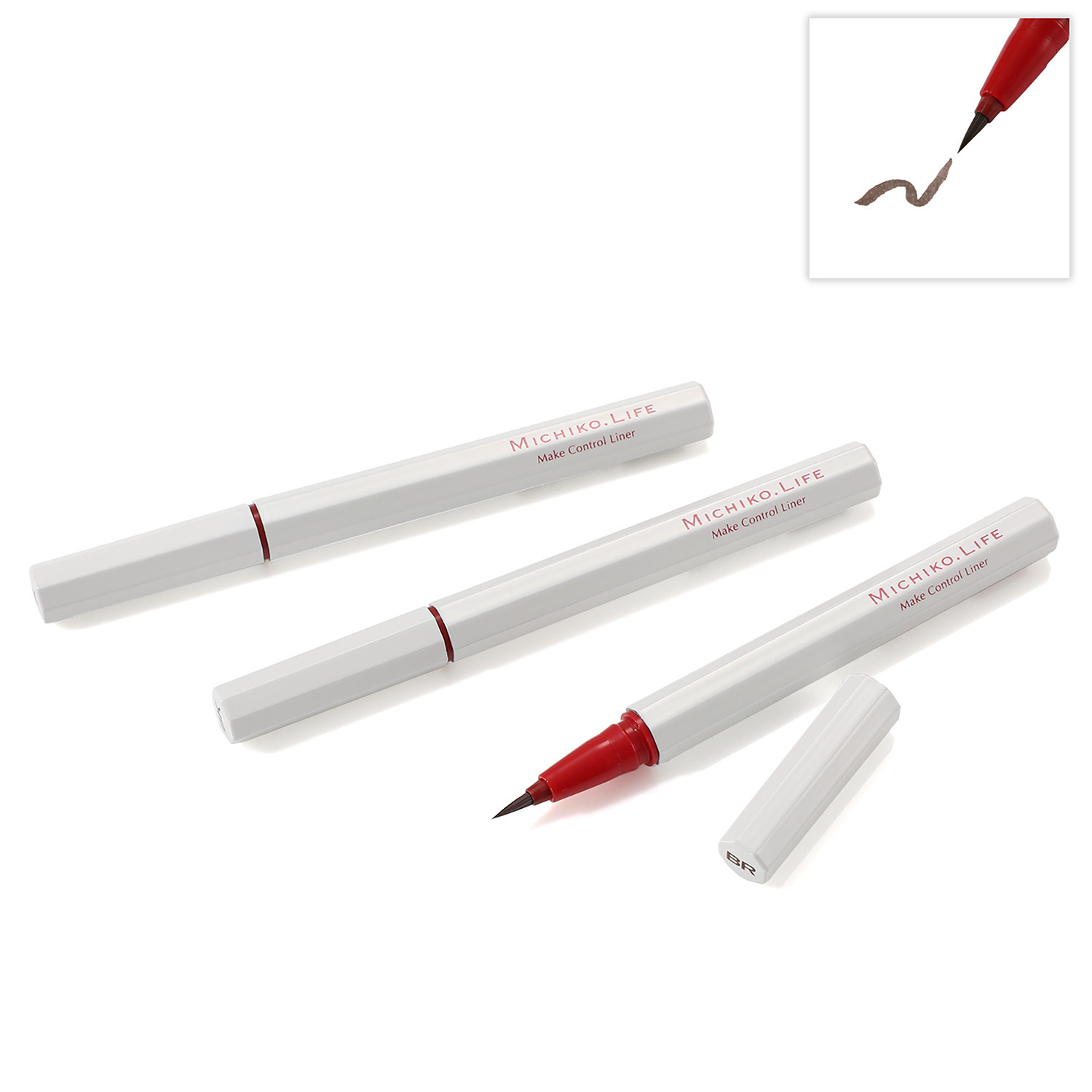 ミチコドットライフ にじみにくく 上品な目元を演出！ メイクコントロール ライナー ３本セット