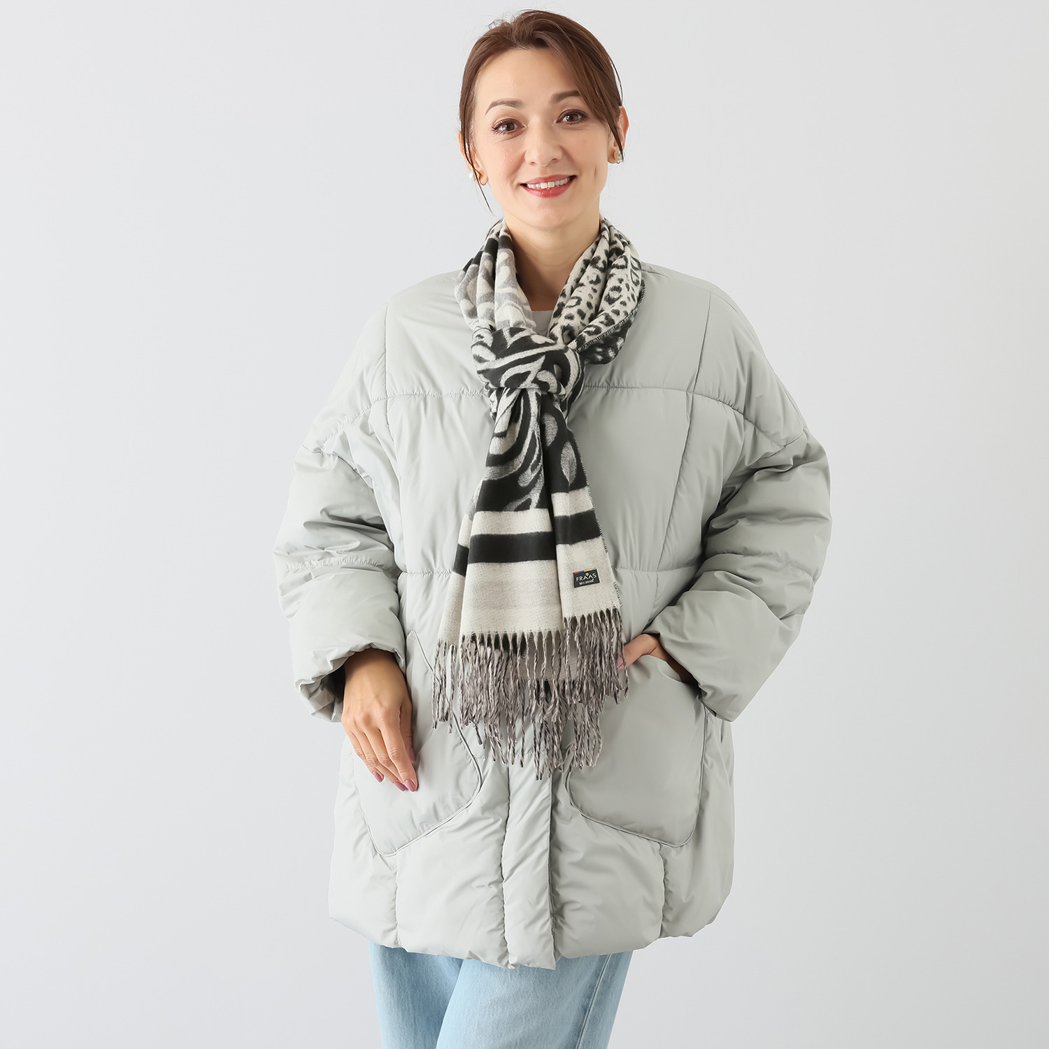 フラース カシミンク ミックスアートマフラー