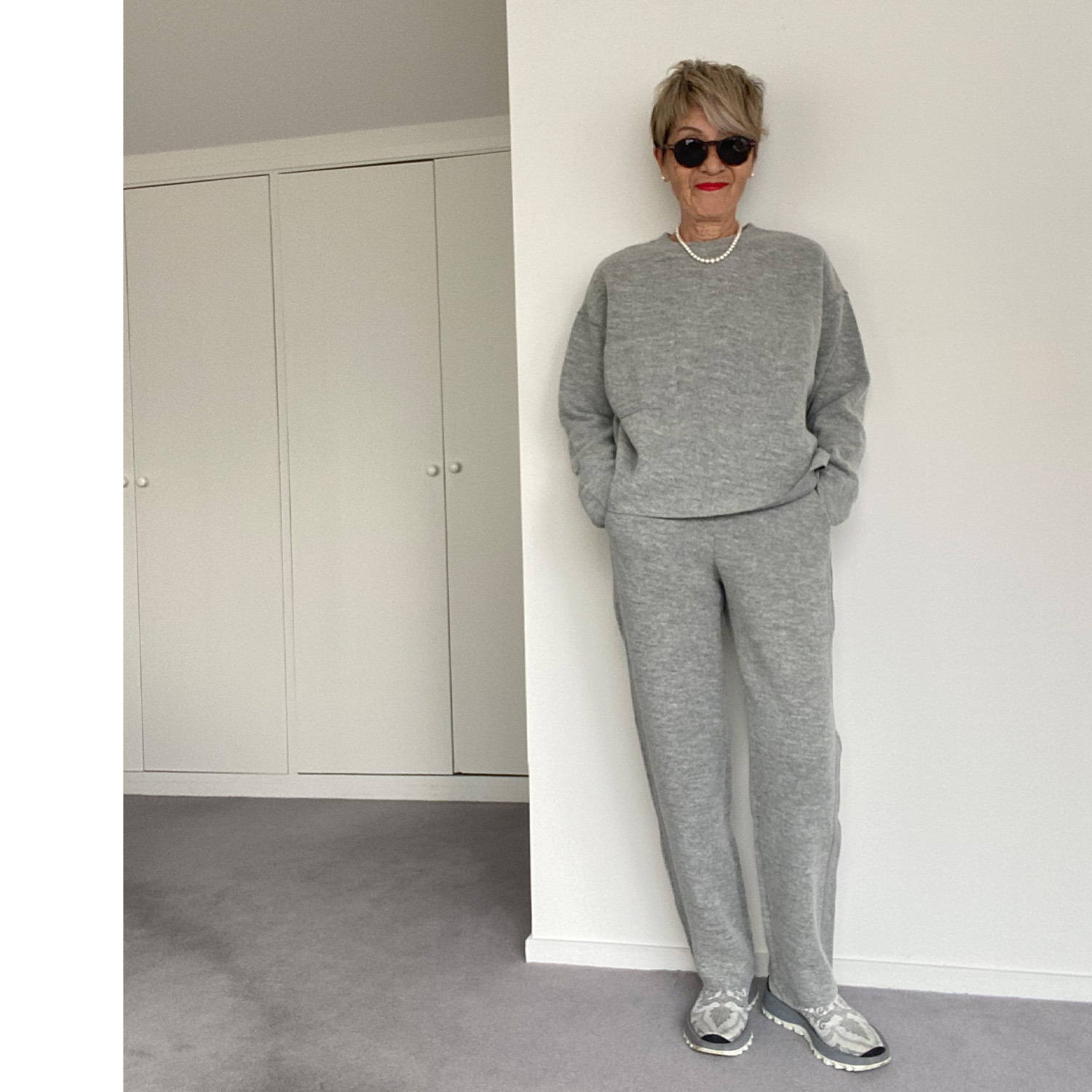 シャビージェンティール ポケット付 ジャージープルオーバー