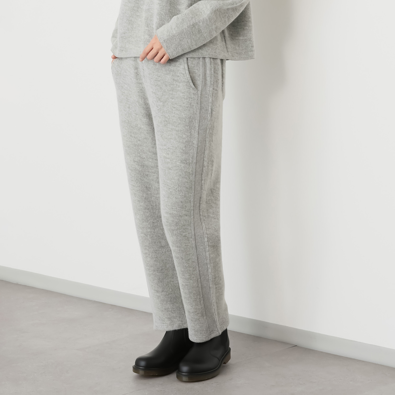 シャビージェンティール ポケット付 ジャージーパンツ