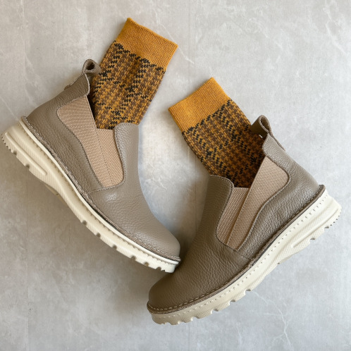 ＪＳハートレーベル ＜日本製＞ はっ水姫路レザー 軽くてオシャレが楽しめる サイドゴア軽量ブーツ