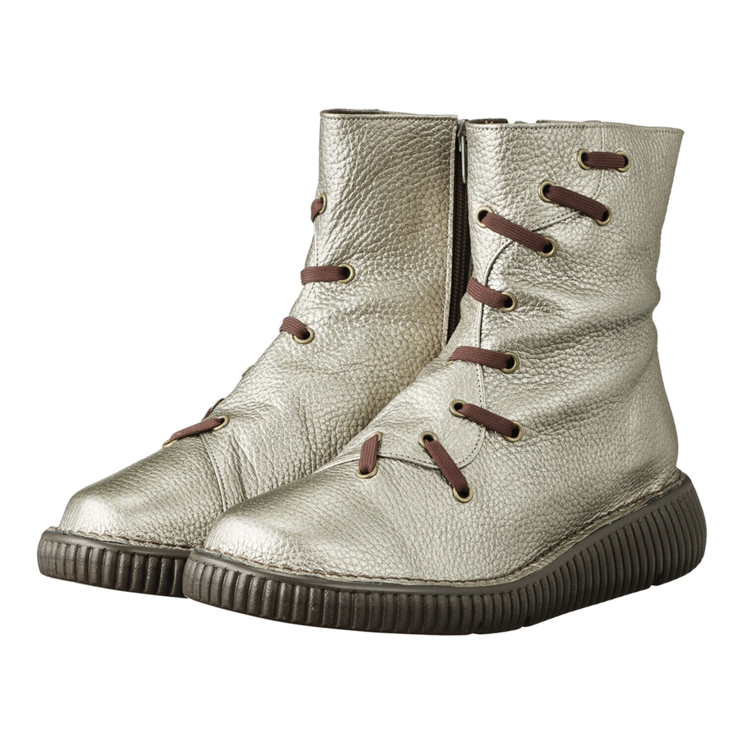 ＪＳハートレーベル ＜日本製＞ 柔らか姫路レザー デザインショートブーツ