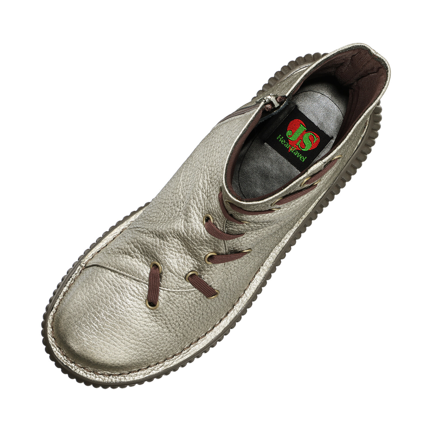 ＪＳハートレーベル ＜日本製＞ 柔らか姫路レザー デザインショートブーツ