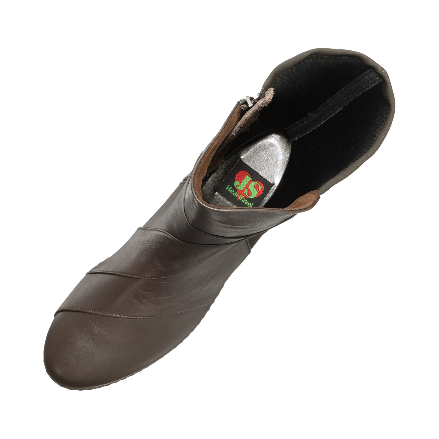 ＪＳハートレーベル ＜日本製＞ 姫路レザー バックストレッチ きれい見せウェッジブーツ