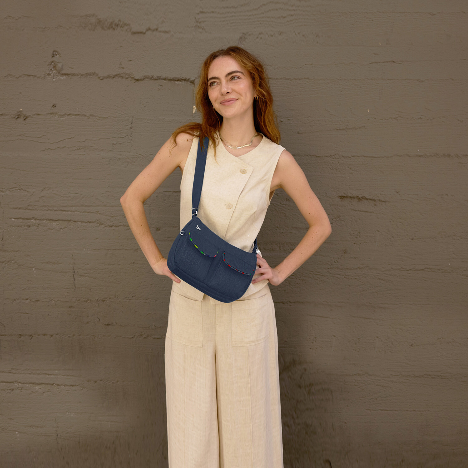 ビサイユ ショップチャンネル デビュー１０周年記念 トロピカルフルーツ ワンマイル はっ水ポシェット ＜イチゴチャーム付＞