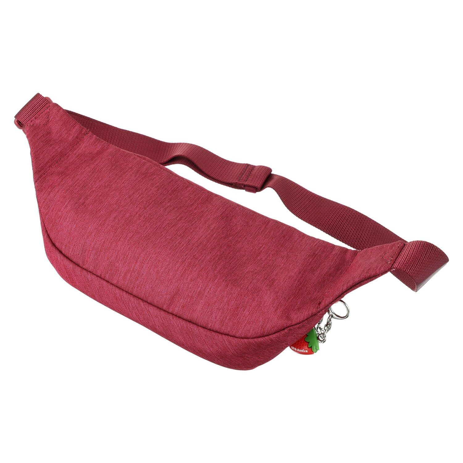 ビサイユ ショップチャンネル デビュー１０周年記念 トロピカルフルーツ はっ水ウエストバッグ ＜イチゴチャーム付＞