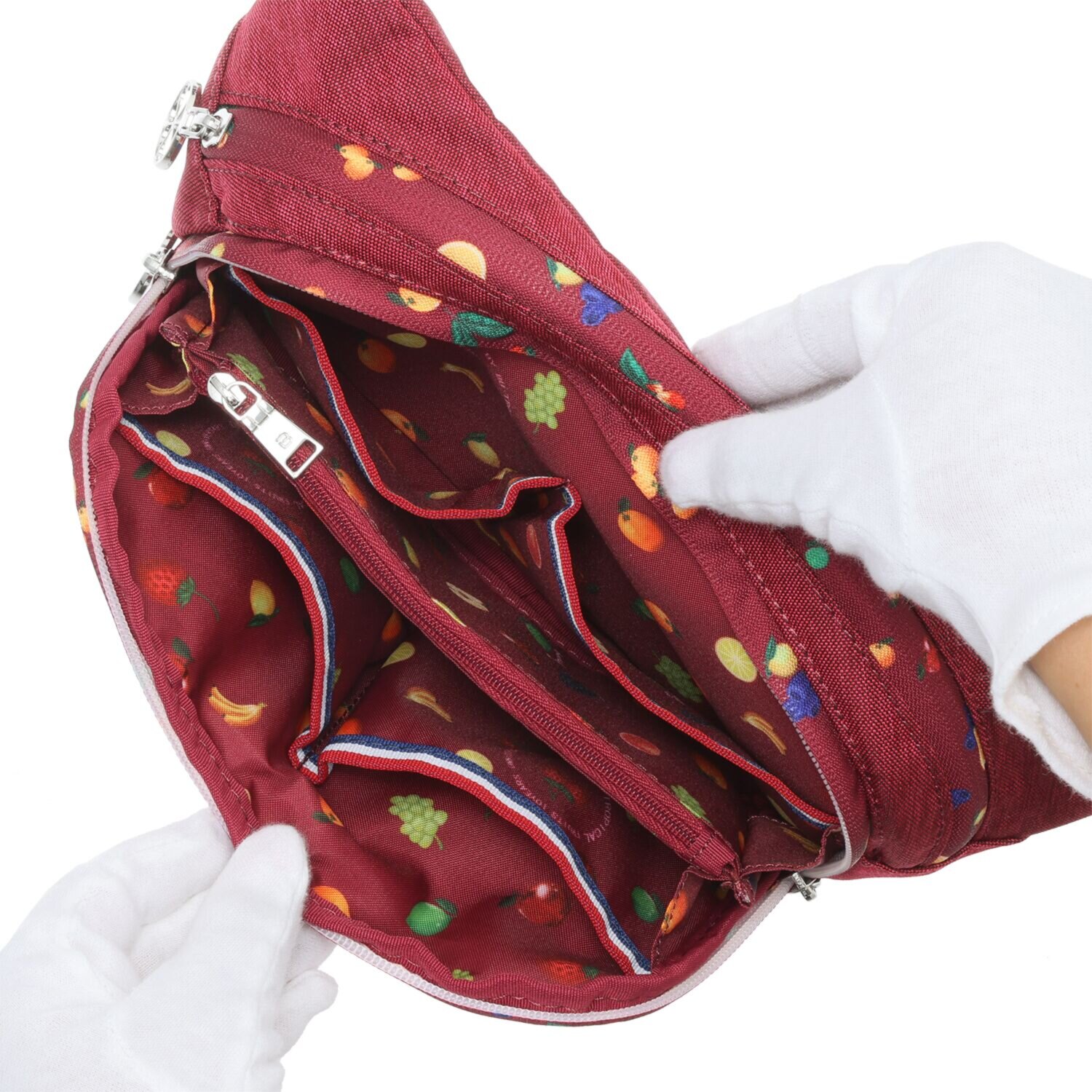 ビサイユ ショップチャンネル デビュー１０周年記念 トロピカルフルーツ はっ水ウエストバッグ ＜イチゴチャーム付＞