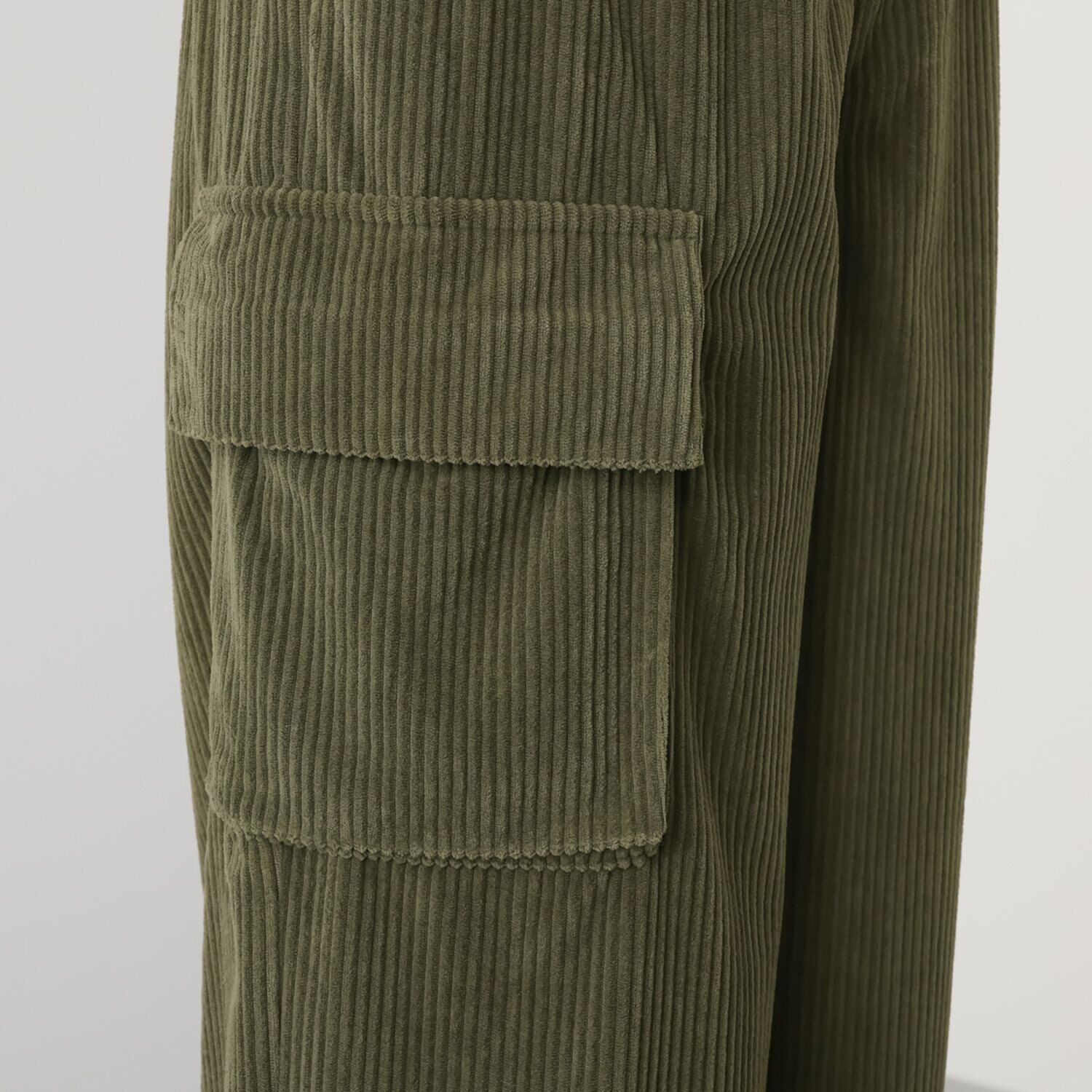 シャビージェンティール ミドルコーデュロイ サイドポケットデザイン プルオンパンツ