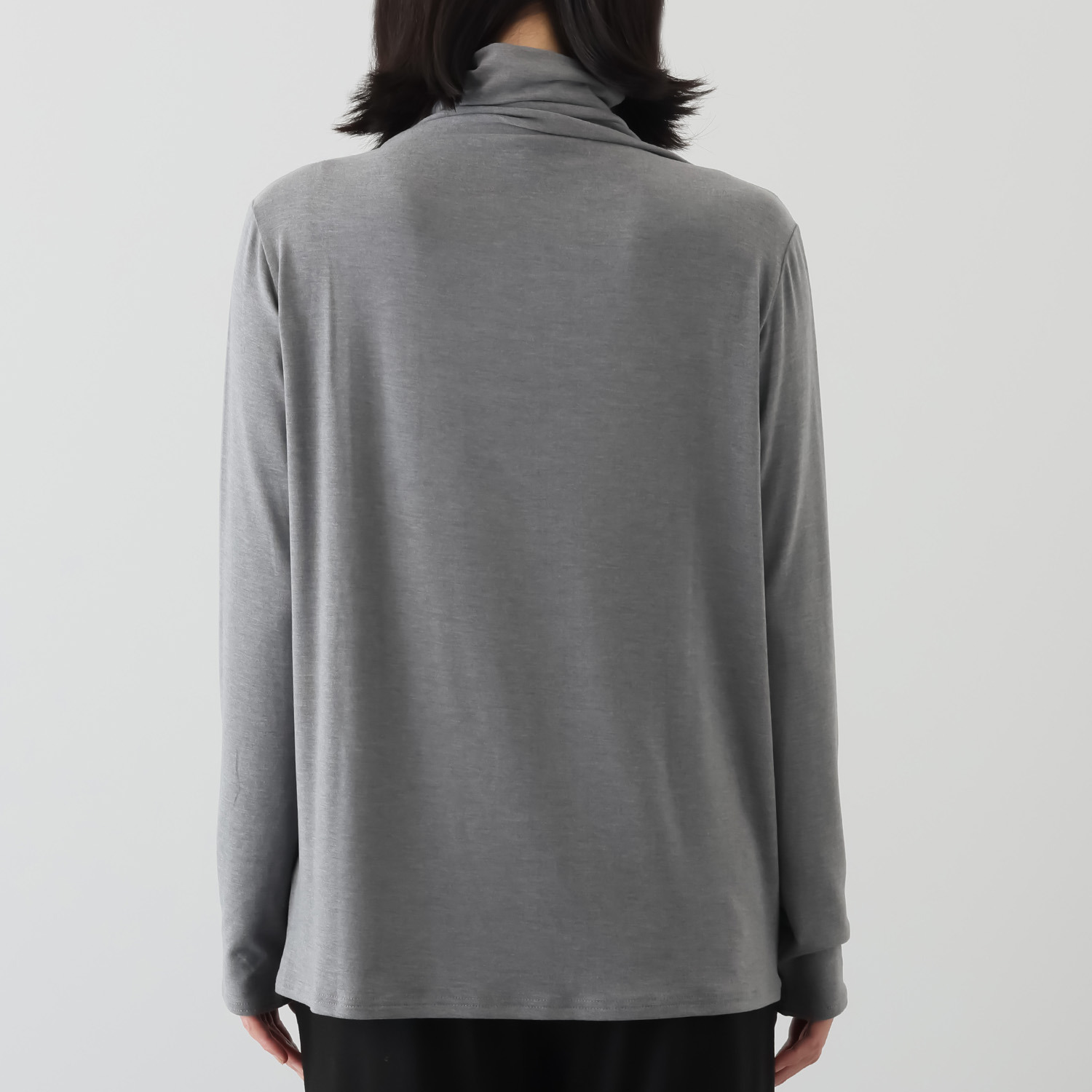 シャビージェンティール シームレスタートル チュニック丈 プルオーバー