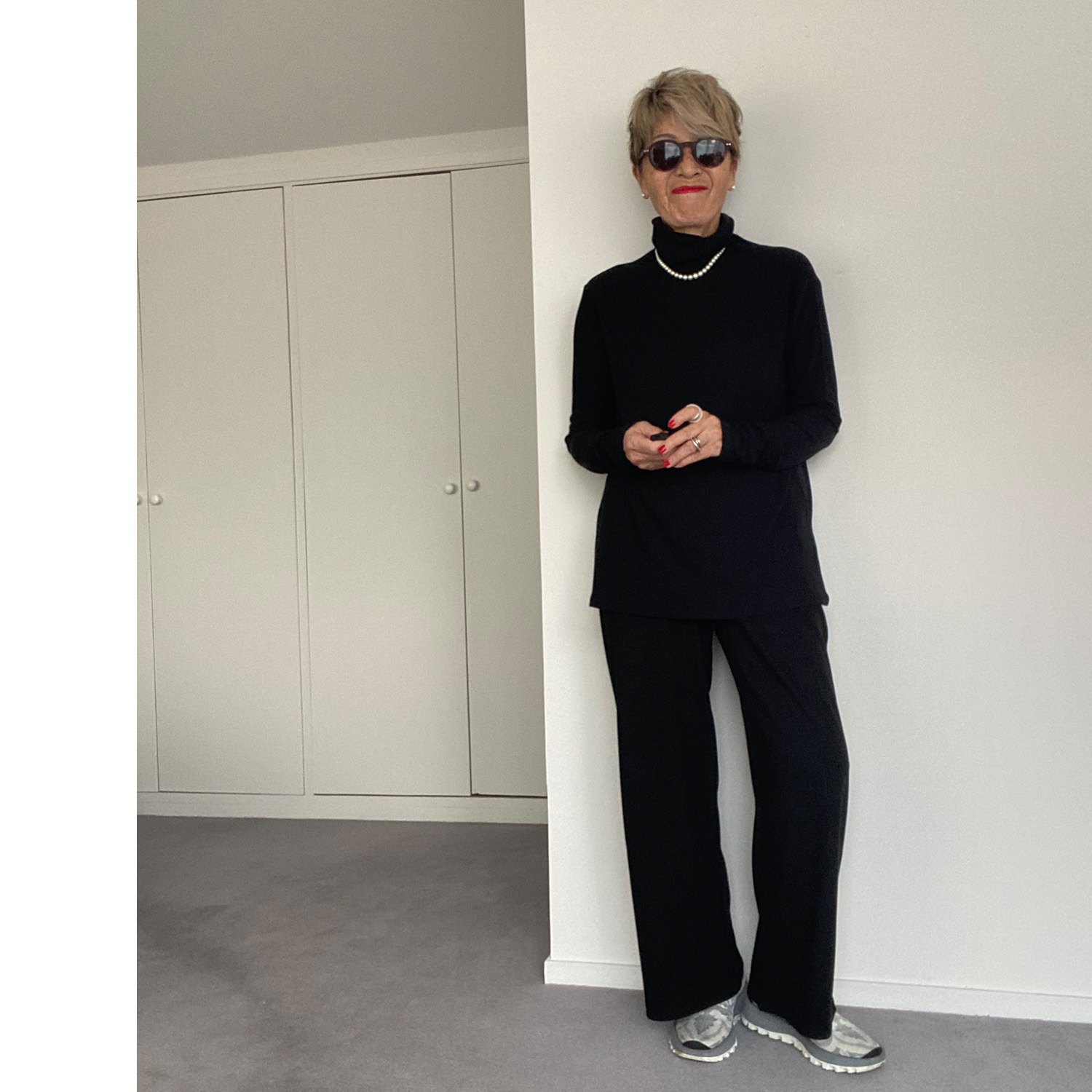 シャビージェンティール シームレスタートル チュニック丈 プルオーバー