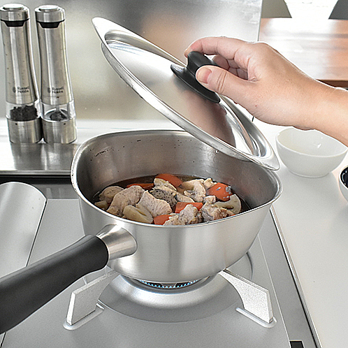 柳宗理 ステンレスミルクパン フタ付＜つや消し＞