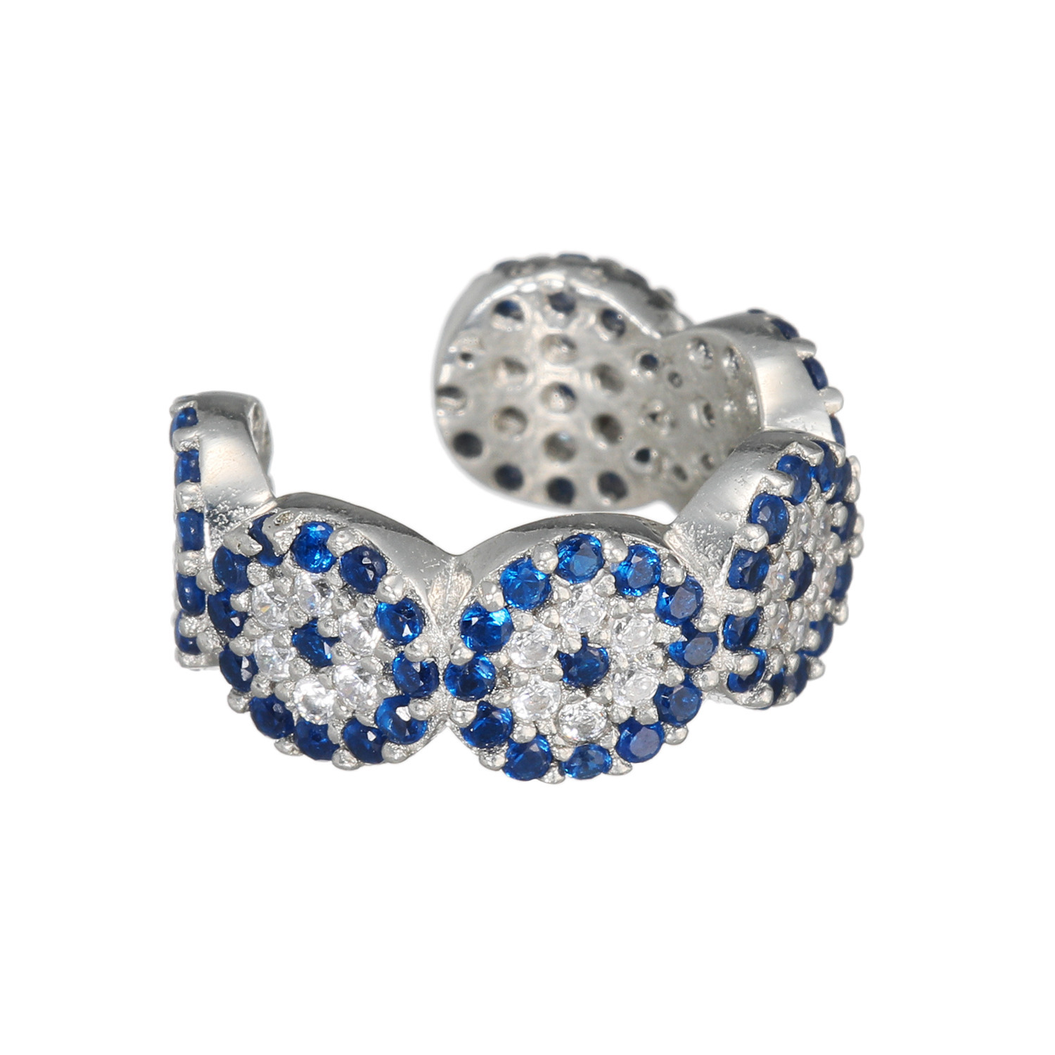 ミモッザジュエリー シルバー ＣＺ ナザールボンジュウ イヤーカフ ＜片側のみ＞