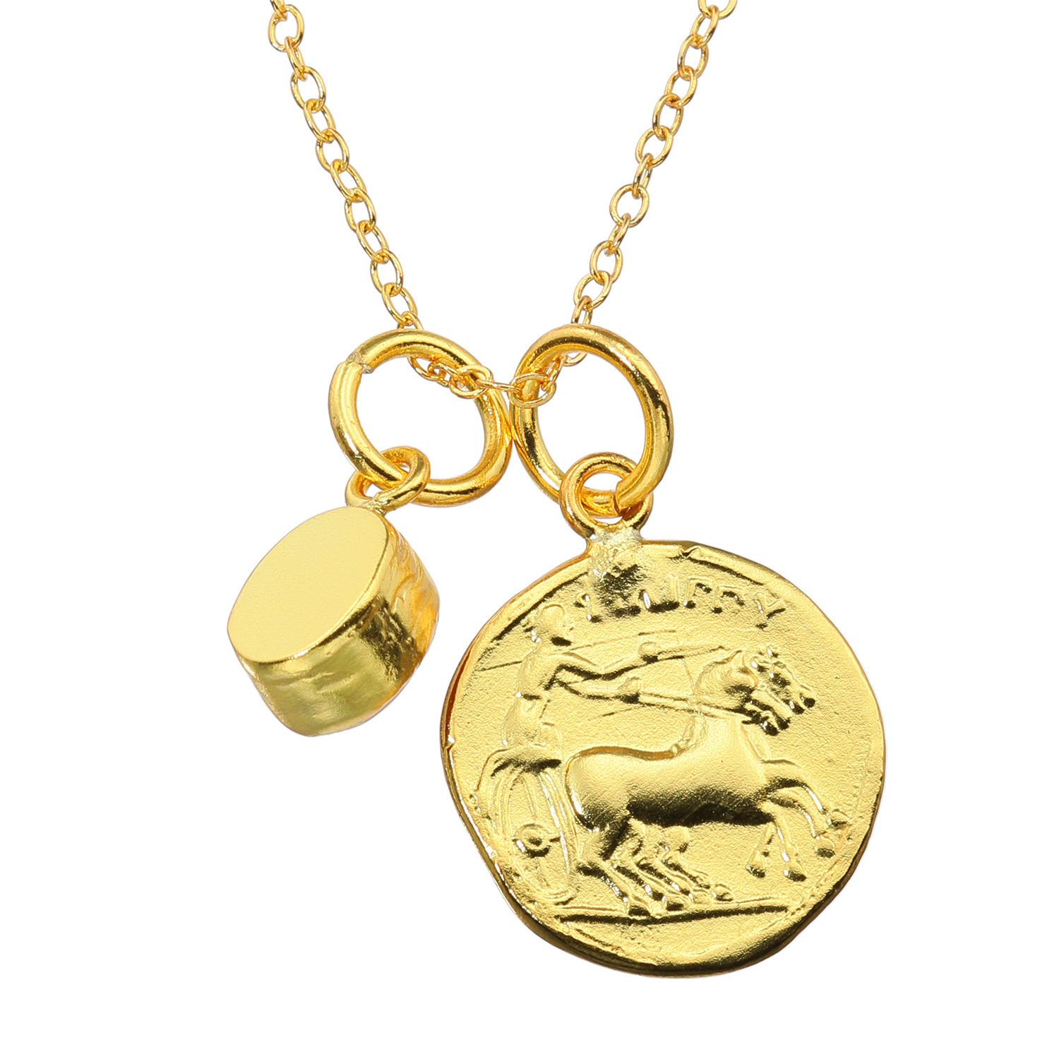 ミモッザジュエリー カーネリアン ロング コインペンダント