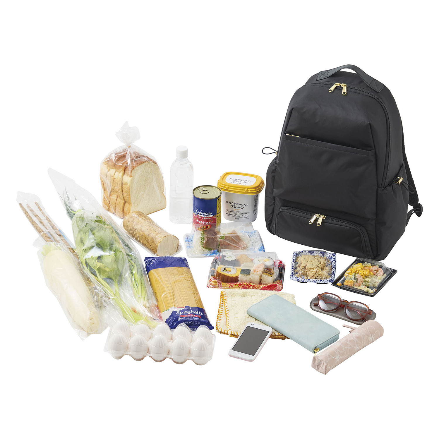 ガバッと開く 保温保冷 買物らくらくリュック プレミアム