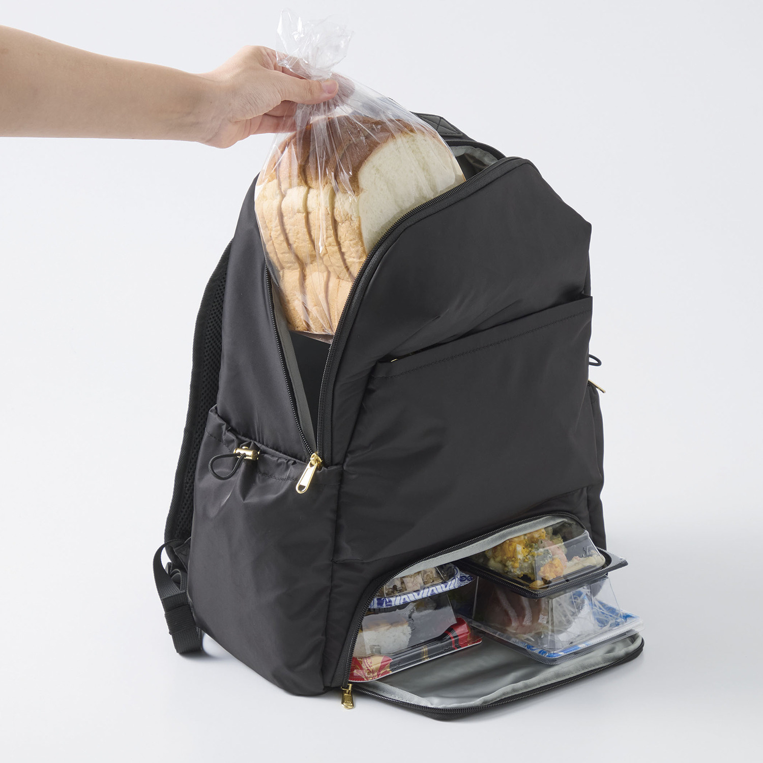 ガバッと開く 保温保冷 買物らくらくリュック プレミアム