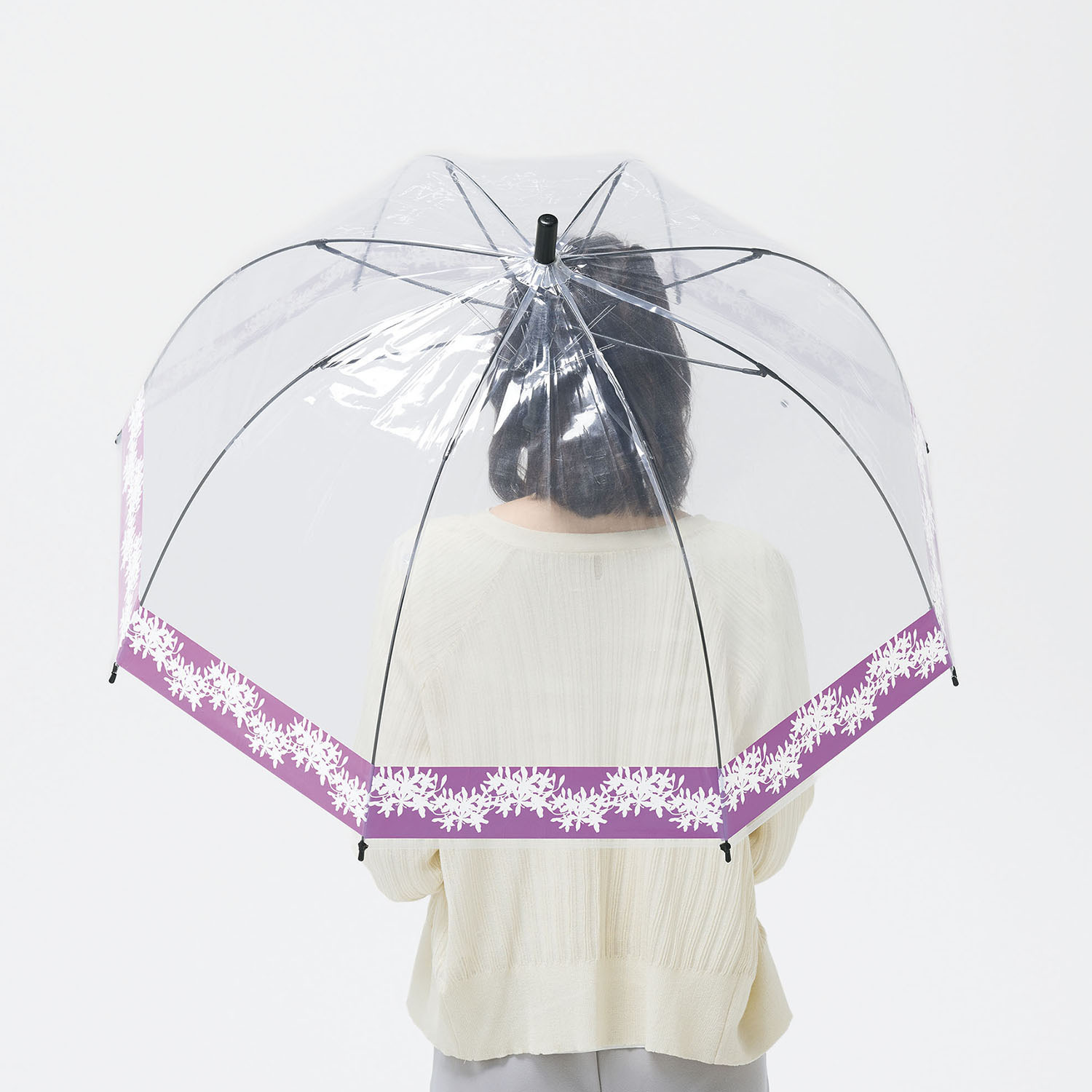 くるっと回って 風や衝撃を受け流しやすい まわるジャンボドーム傘