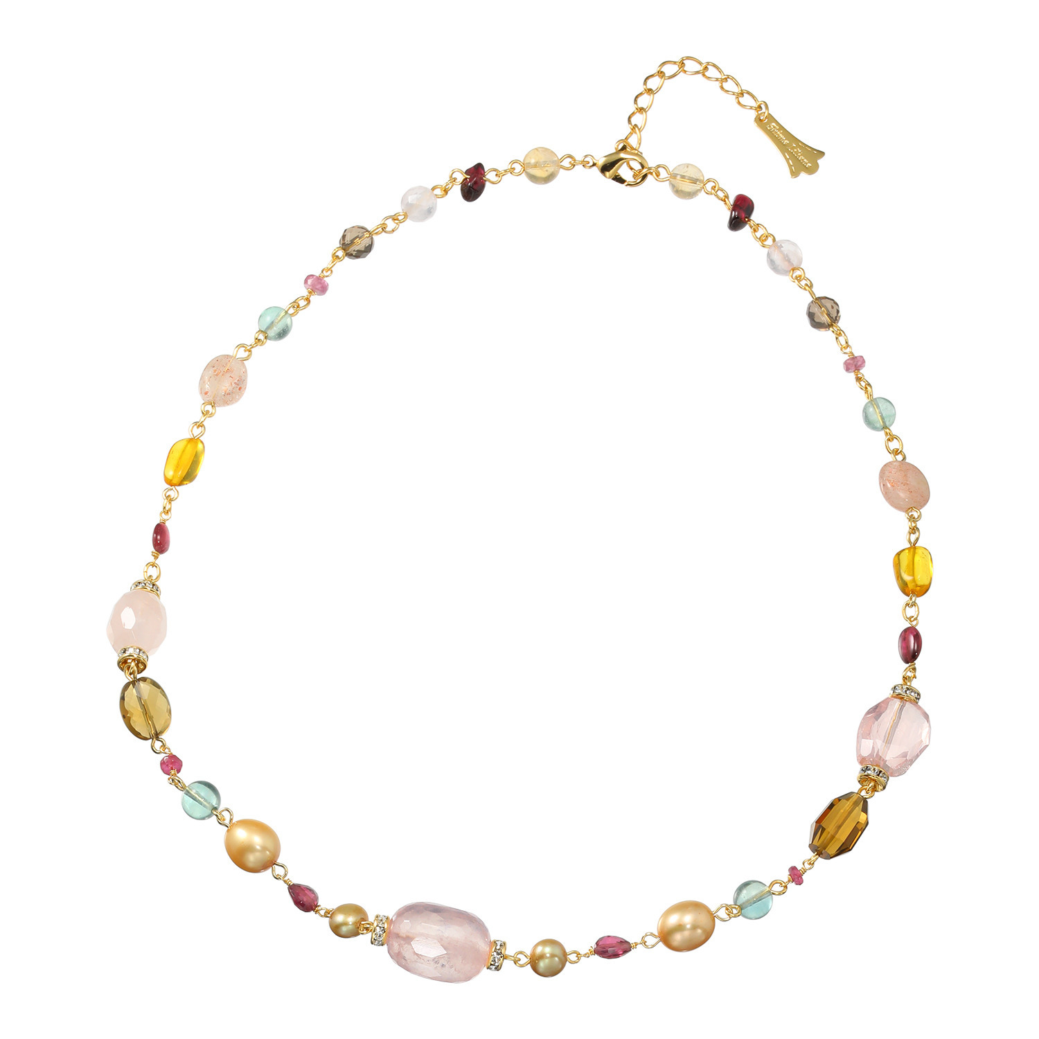 シマ・リリアーナ シマ・キャプシーヌコラボ ミックスジェム＆ パール＆ビジュウ ネックレス