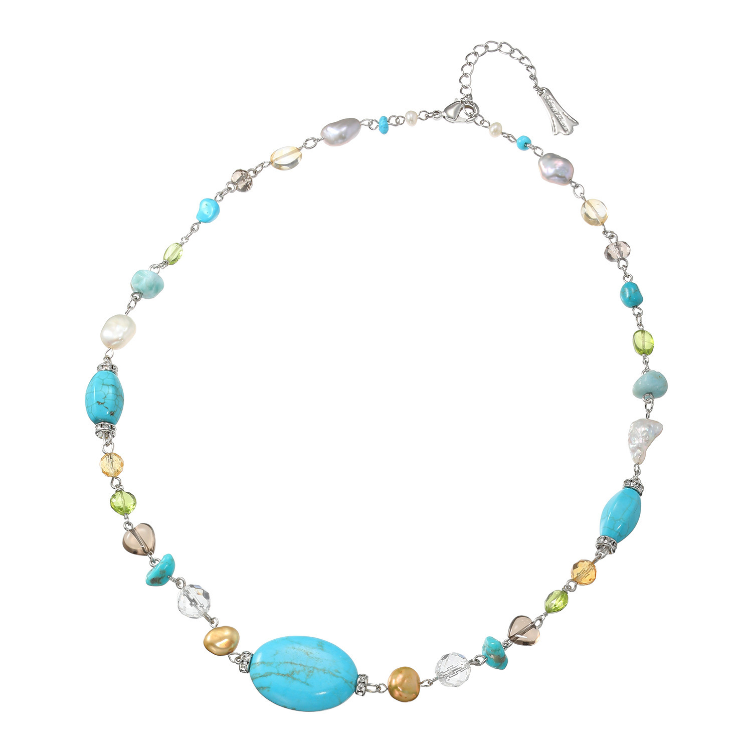 シマ・リリアーナ シマ・キャプシーヌコラボ ミックスジェム＆ パール＆ビジュウ ネックレス