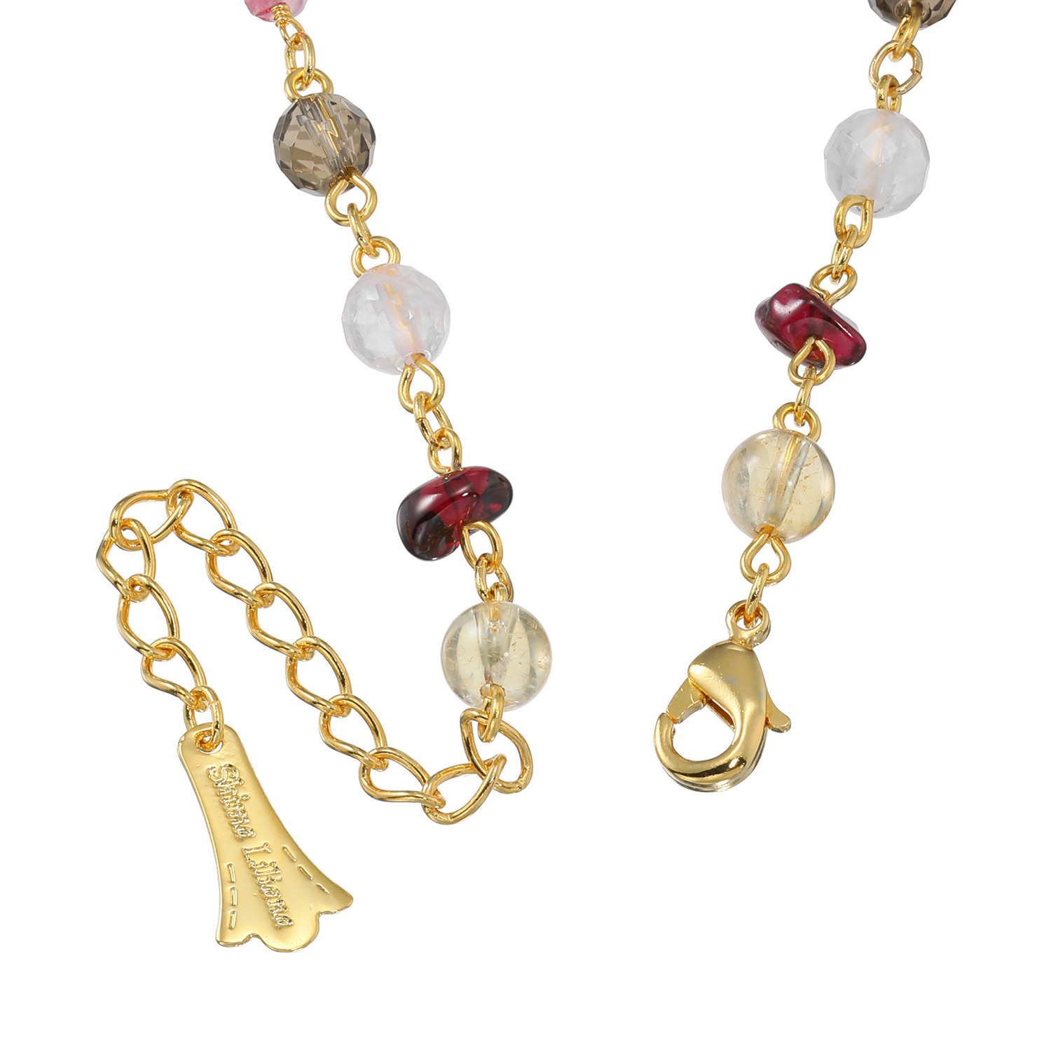 シマ・リリアーナ シマ・キャプシーヌコラボ ミックスジェム＆ パール＆ビジュウ ネックレス