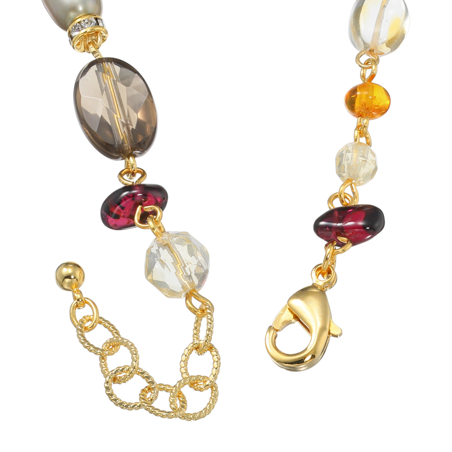 シマ・リリアーナ シマ・キャプシーヌコラボ ミックスジェム＆ パール＆ビジュウ ブレスレット