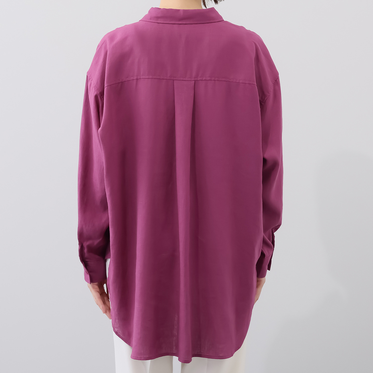 ダジュール 比翼仕立て ロングシャツ