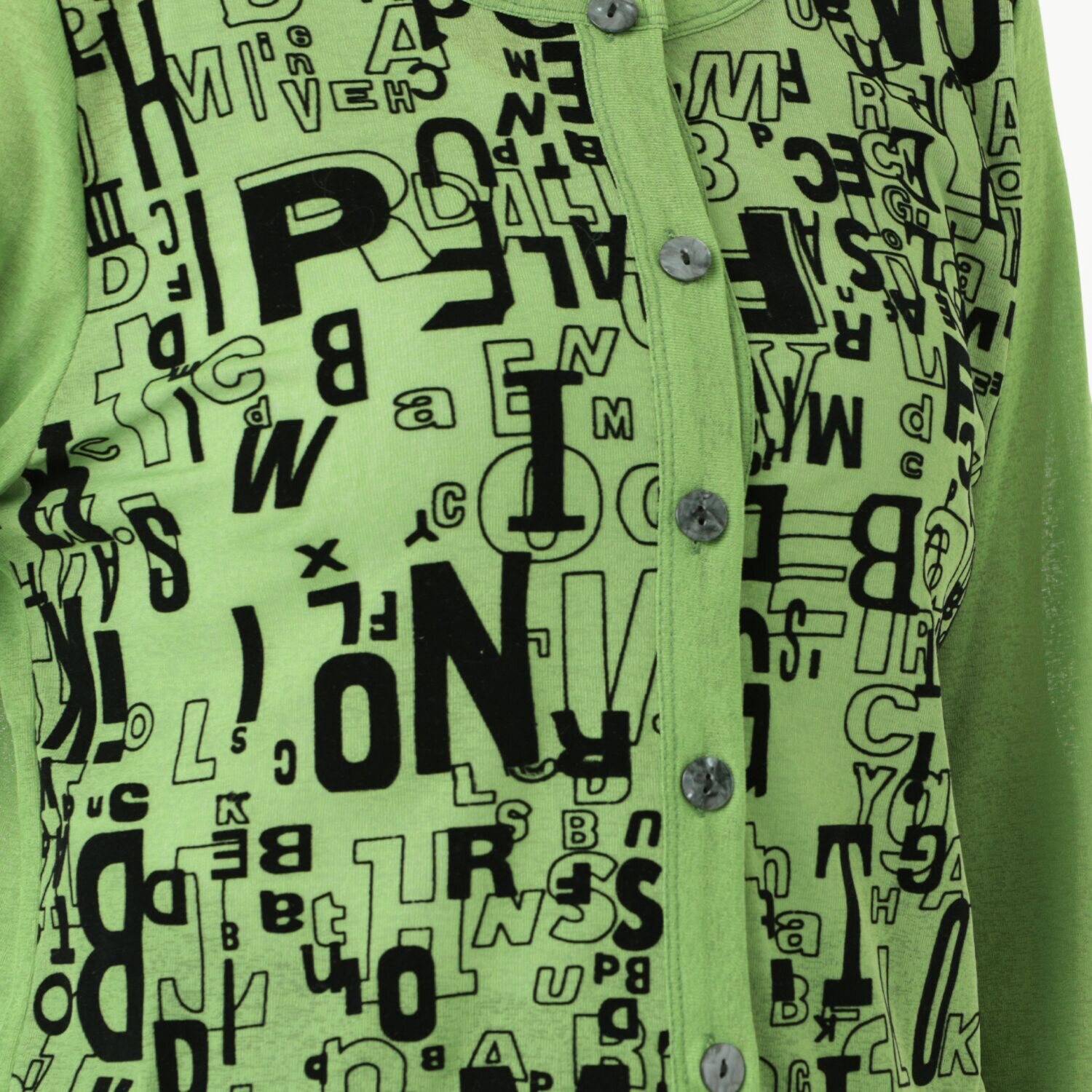 ダジュール 前フロッキープリント カーディガン