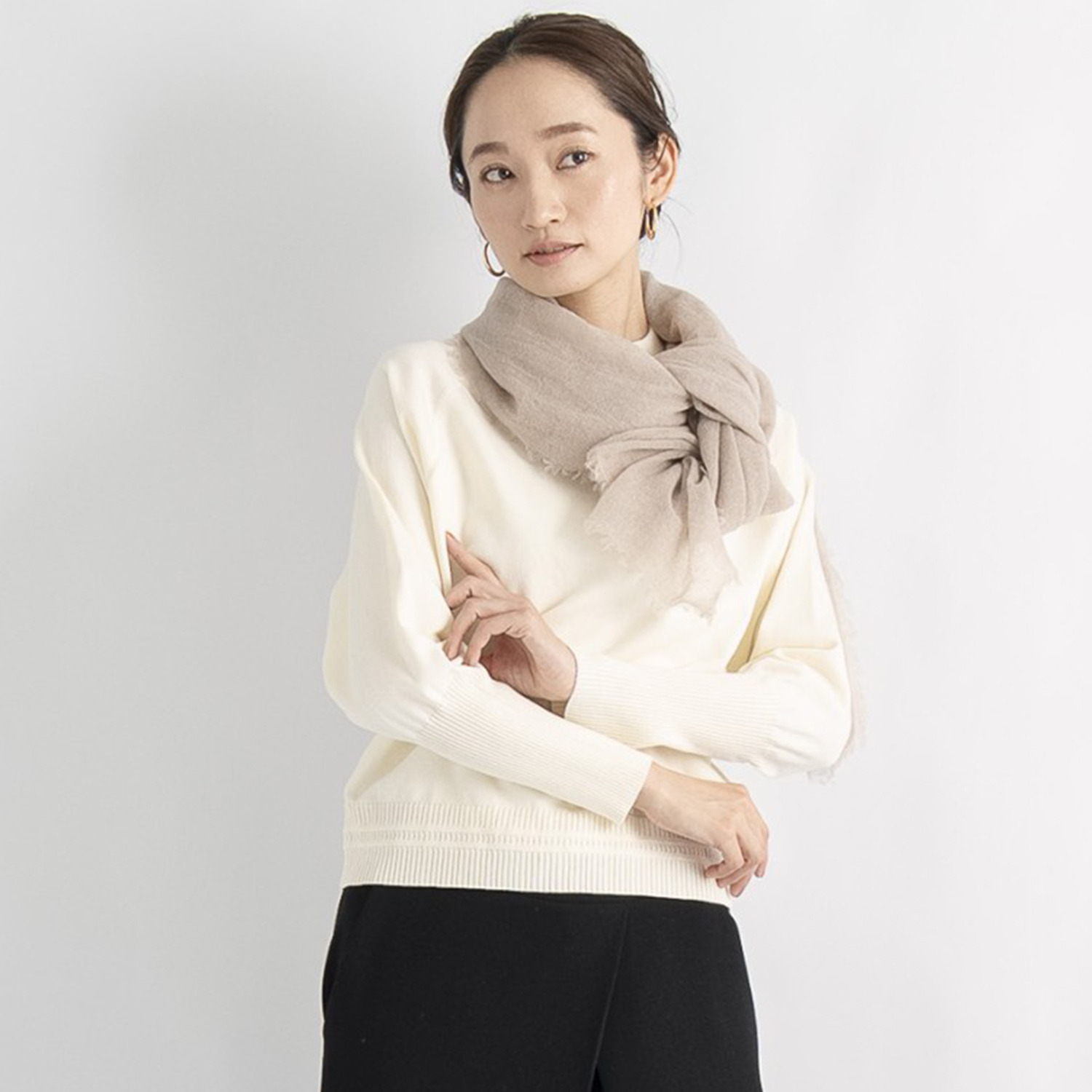 ティエドゥール ふんわりなめらかが進化！ 内モンゴル産 アルバスカシミヤ１００％ ＮＥＷエアリーストール