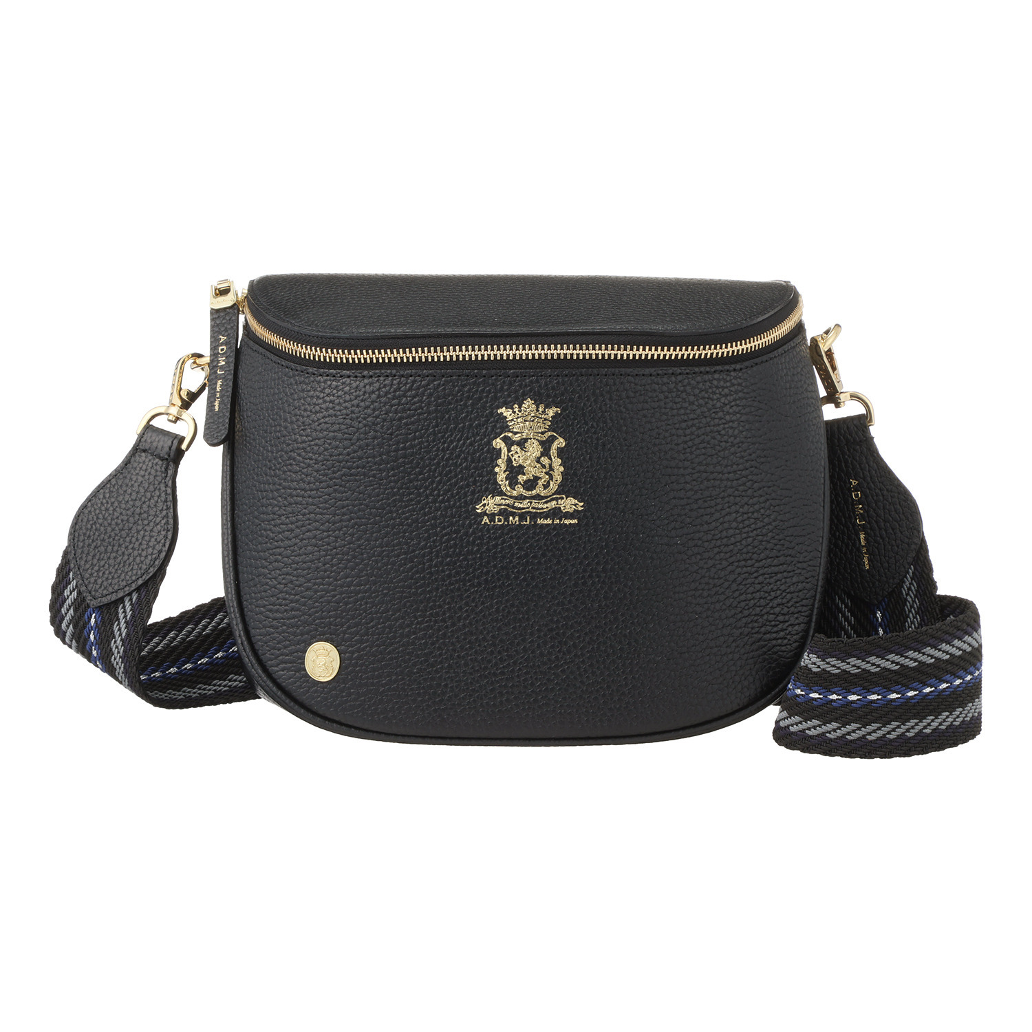 エーディーエムジェイ 牛革シュリンク型押し クロスボディバッグ ＜２０２５＞