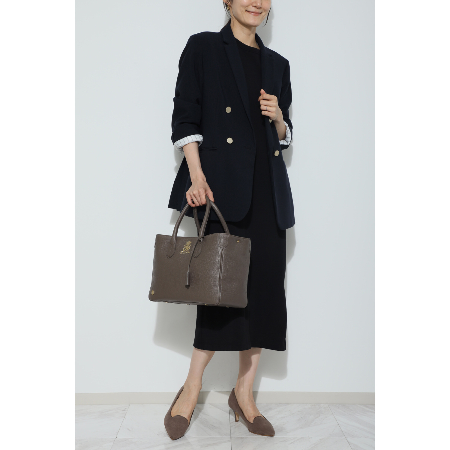 エーディーエムジェイ 牛革シュリンク型押し ＴＨＥ　ＡＤＭＪ 定番トートバッグ Ｄカンプラス