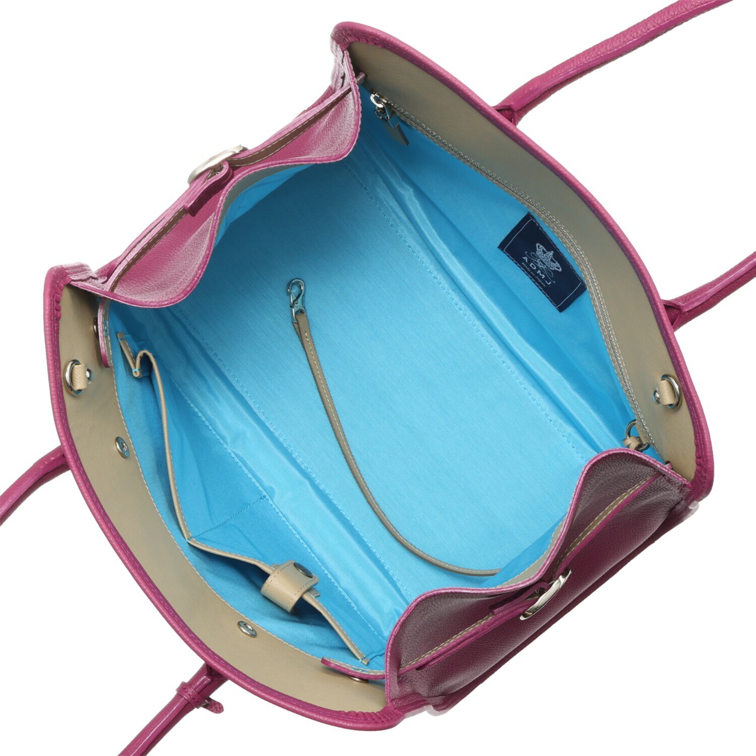 エーディーエムジェイ スパニッシュレザー アールデコモティーフ トートバッグ