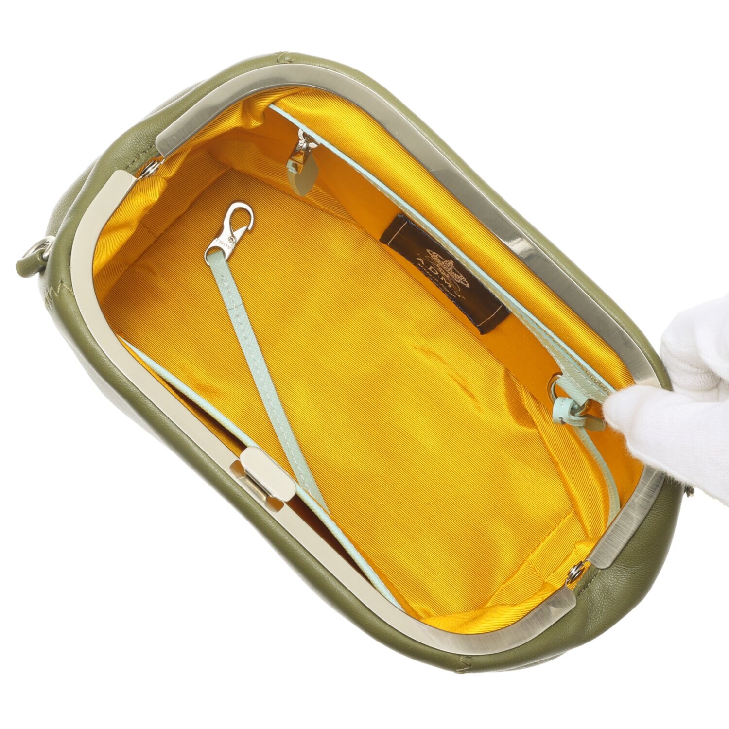 エーディーエムジェイ イタリアンナッパ 口金 ２ウェイショルダーバッグ