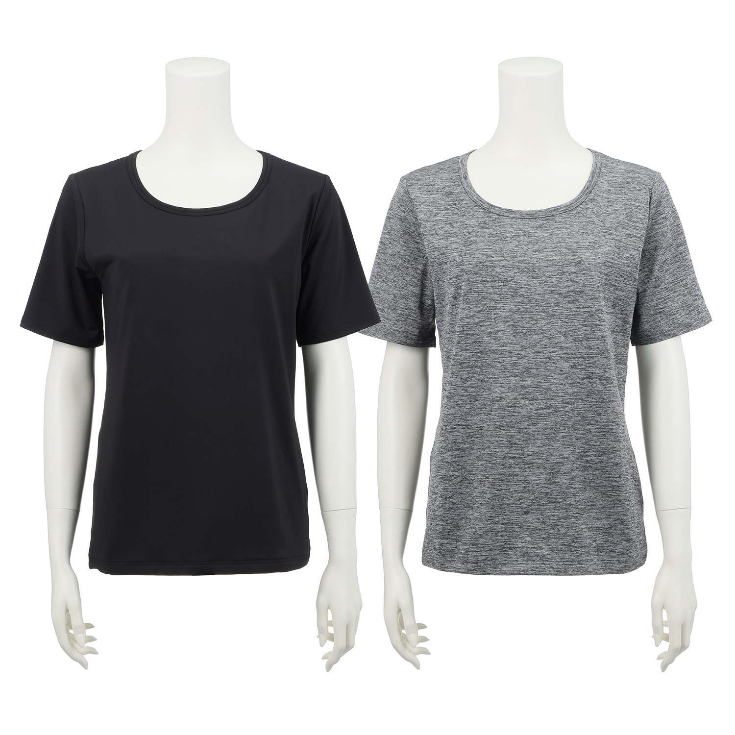 ブリーズテックス 防風　透湿 裏起毛 ラウンドネック 半袖プルオーバー ２枚セット