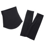 ブリーズテックス 防風　透湿 裏起毛 ネックウォーマー＆ アームカバー