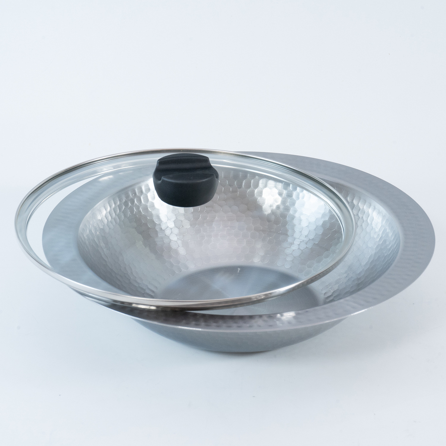 彩食庵 ＩＨ対応ガラス蓋付 よせしゃぶ鍋 ２６ｃｍ