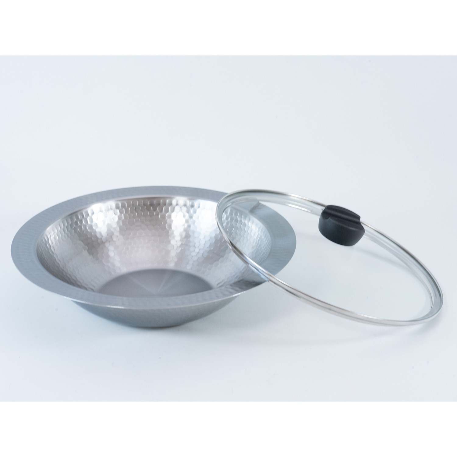 彩食庵 ＩＨ対応ガラス蓋付 よせしゃぶ鍋 ２６ｃｍ