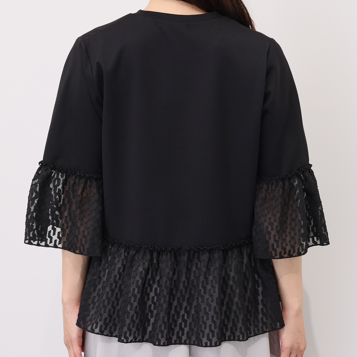 フーア ジャガードフリル カットソートップス