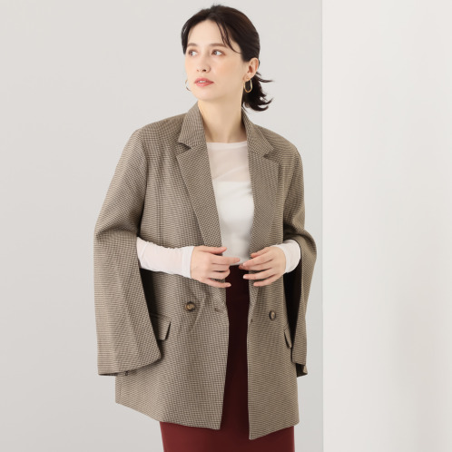 元町ゼラール ジップスリットスリーブ テーラードジャケット 元町ゼラール ジップスリットスリーブ テーラードジャケット