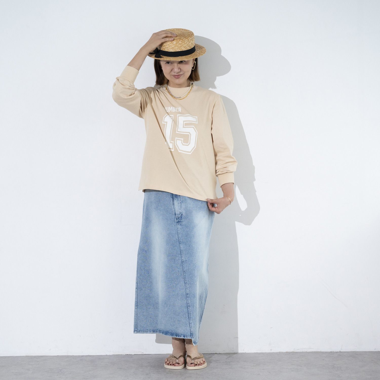 イロプライム 柔らかな素材を使用した カレッジＴシャツ