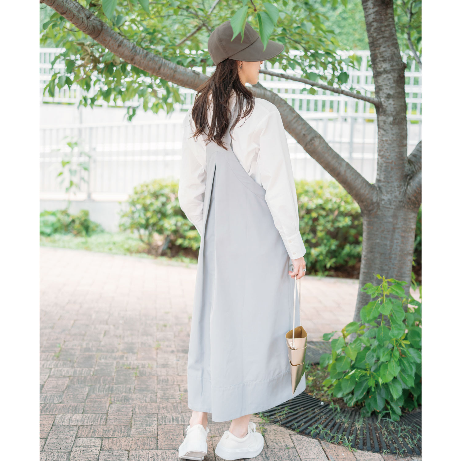 へ・エラ はっ水 大人美人 サロペットワンピース